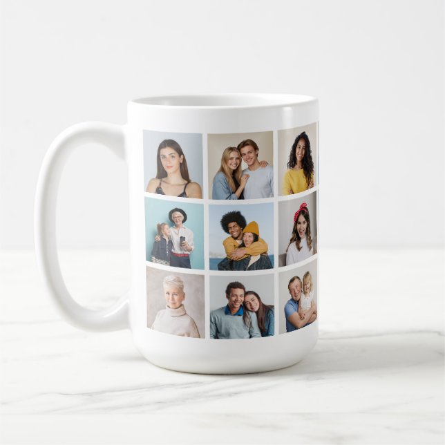 Erstellen Sie Ihre eigene 21 FotoCollage Kaffeetasse (Links)