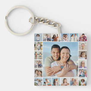 Erstellen Sie Ihre eigene 21 FotoCollage Schlüsselanhänger