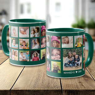 Erstellen Sie Ihre eigene 22-Foto-Collage Familien Tasse