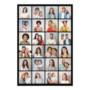 Erstellen Sie Ihre eigene 24 Foto Collage Foto Erw