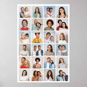 Erstellen Sie Ihre eigene 24-Foto-Collage Poster