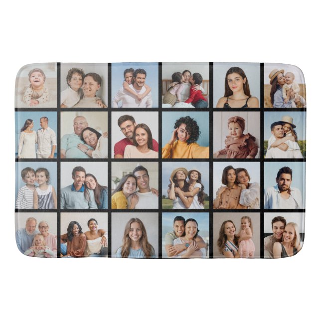 Erstellen Sie Ihre eigene 24 FotoCollage Badematte (Vorderseite)