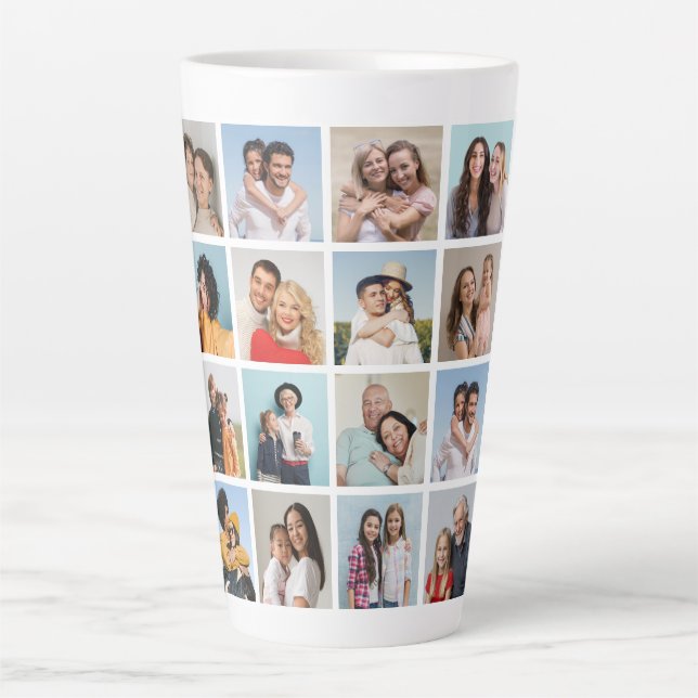 Erstellen Sie Ihre eigene 24 FotoCollage Milchtasse (Vorderseite)