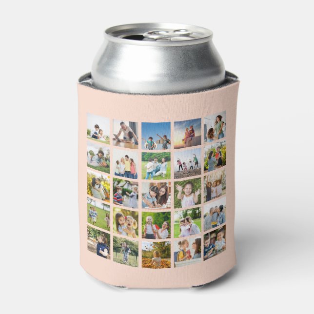 Erstellen Sie Ihre eigene 25-Foto Collage bearbeit Dosenkühler (Kanne Vorderseite)