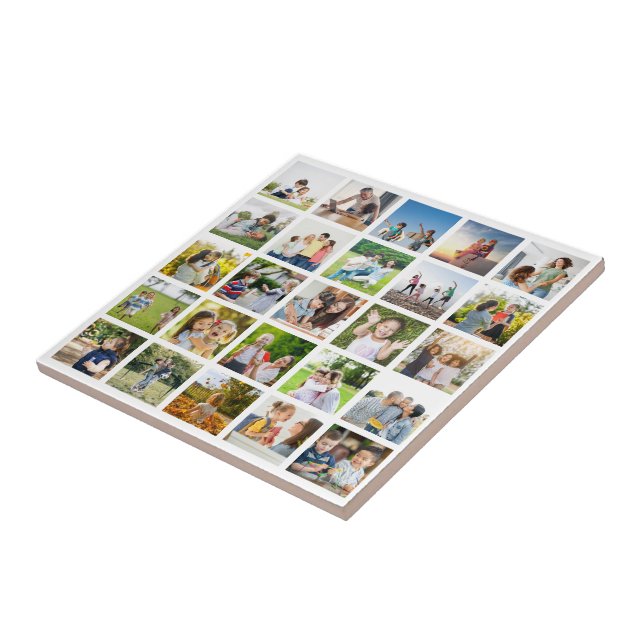 Erstellen Sie Ihre eigene 25-Foto Collage bearbeit Fliese (Seite)