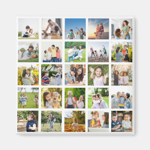 Erstellen Sie Ihre eigene 25-Foto Collage bearbeit Magnet