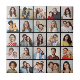 Erstellen Sie Ihre eigene 25-Foto Collage Fliese