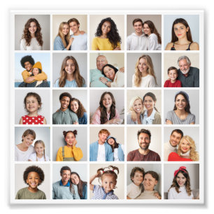 Erstellen Sie Ihre eigene 25-Foto-Collage-Fotoverg Fotodruck