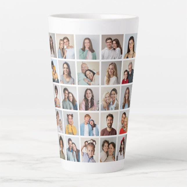 Erstellen Sie Ihre eigene 25-Foto Collage Milchtasse (Vorderseite)