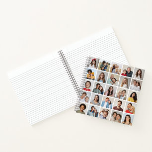 Erstellen Sie Ihre eigene 25-Foto Collage Notizbuch