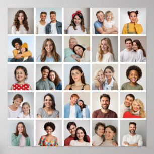 Erstellen Sie Ihre eigene 25-Foto Collage Poster