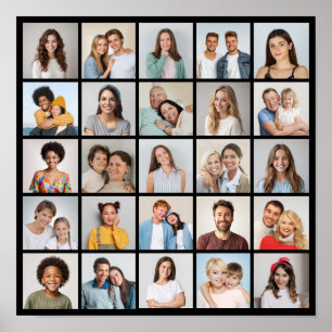 Erstellen Sie Ihre eigene 25-Foto-Collage Poster