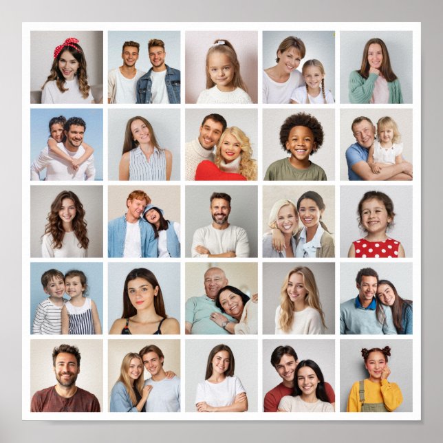 Erstellen Sie Ihre eigene 25-Foto Collage Poster (Vorne)