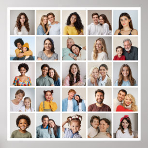 Erstellen Sie Ihre eigene 25-Foto Collage Poster