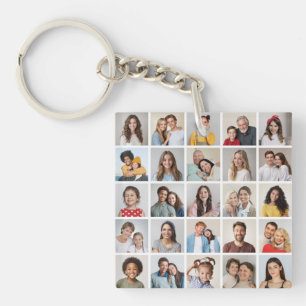 Erstellen Sie Ihre eigene 25-Foto Collage Schlüsselanhänger