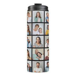 Erstellen Sie Ihre eigene 25-Foto Collage Thermosbecher
