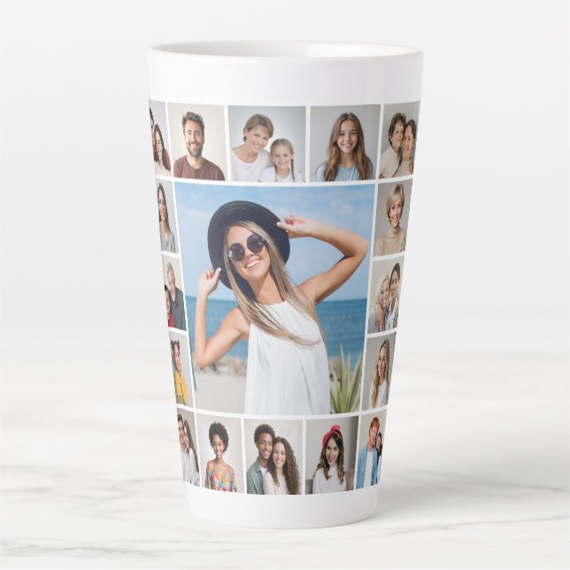 Erstellen Sie Ihre eigene 27 FotoCollage Milchtasse (Vorderseite)