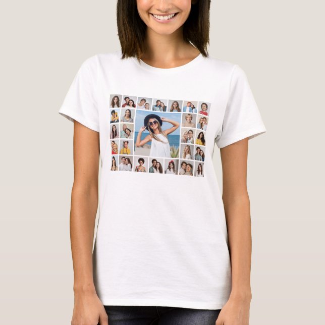Erstellen Sie Ihre eigene 27 FotoCollage T-Shirt (Vorderseite)
