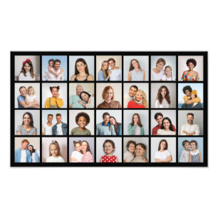 Erstellen Sie Ihre eigene 28 Foto Collage Foto Erw