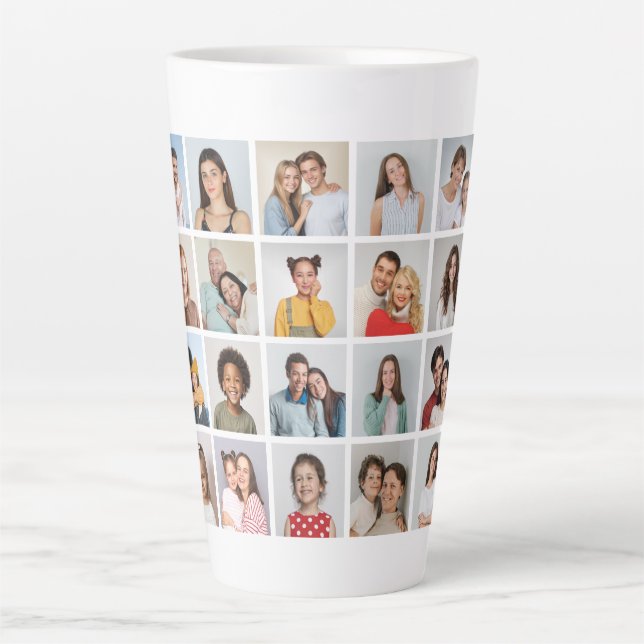 Erstellen Sie Ihre eigene 28 FotoCollage Milchtasse (Vorderseite)