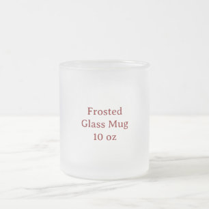 Erstellen Sie Ihre eigene 295ml Milchglas-Kaffeeta Mattglastasse