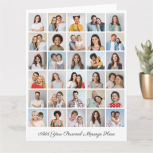 Erstellen Sie Ihre eigene 30-Foto-Collage hinzufüg Karte