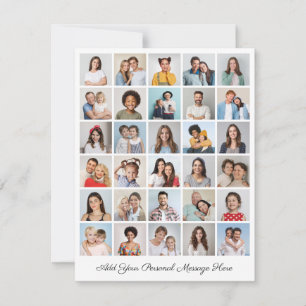 Erstellen Sie Ihre eigene 30-Foto-Collage hinzufüg Karte