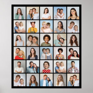 Erstellen Sie Ihre eigene 30 FotoCollage Poster