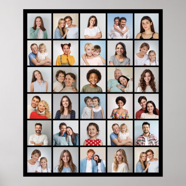 Erstellen Sie Ihre eigene 30 FotoCollage Poster (Vorne)