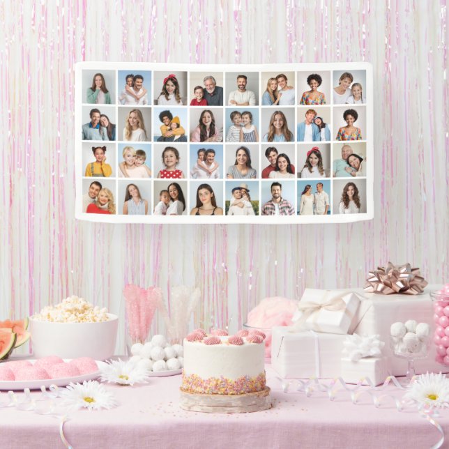 Erstellen Sie Ihre eigene 32 FotoCollage Banner (Party)