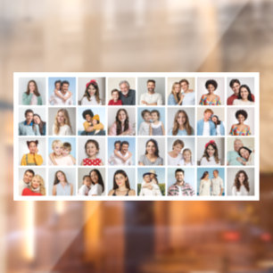 Erstellen Sie Ihre eigene 32 FotoCollage Fensteraufkleber