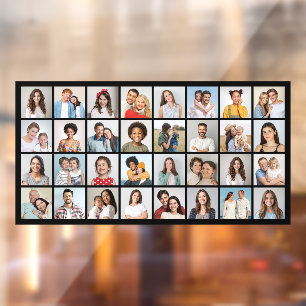 Erstellen Sie Ihre eigene 32 FotoCollage Fensteraufkleber