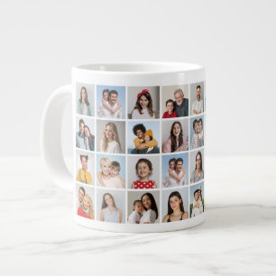 Erstellen Sie Ihre eigene 32 FotoCollage Jumbo-Tasse