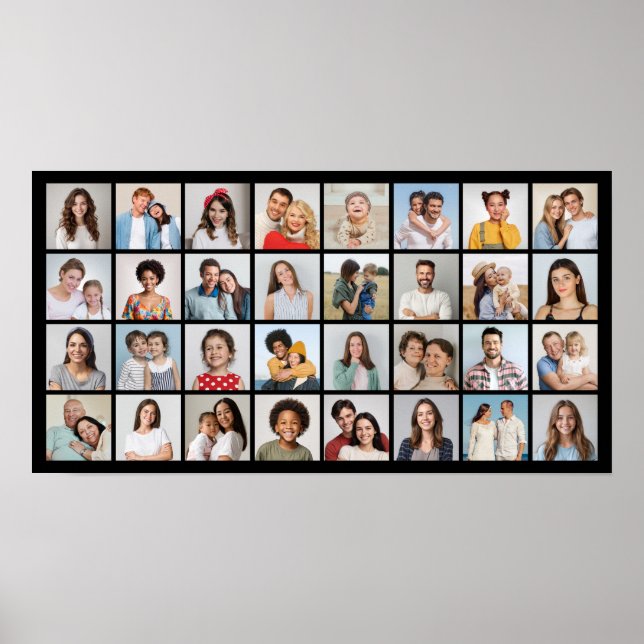 Erstellen Sie Ihre eigene 32 FotoCollage Poster (Vorne)