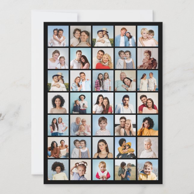 Erstellen Sie Ihre eigene 35-Foto Collage (Vorderseite)