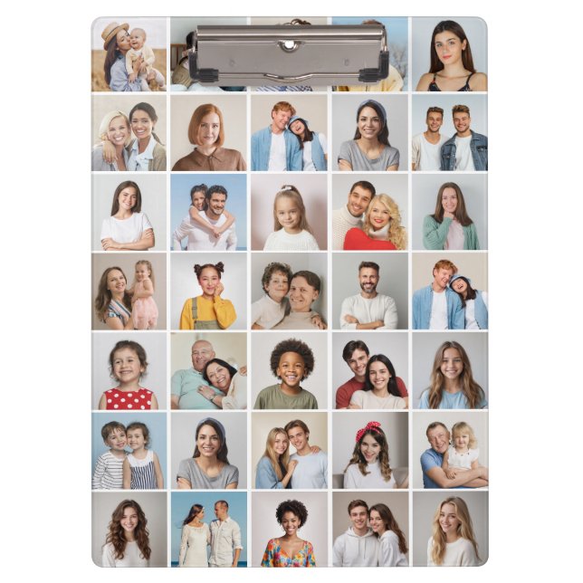 Erstellen Sie Ihre eigene 35-Foto Collage Klemmbrett (Vorderseite)