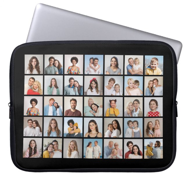 Erstellen Sie Ihre eigene 35-Foto Collage Laptopschutzhülle (Vorderseite)