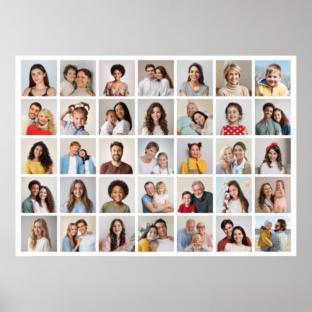 Erstellen Sie Ihre eigene 35-Foto Collage Poster (Vorne)