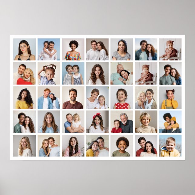 Erstellen Sie Ihre eigene 35-Foto Collage Poster (Vorne)