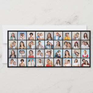 Erstellen Sie Ihre eigene 36-Foto-Collage-Grußkart Karte