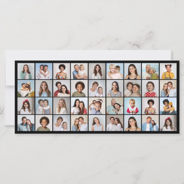 Erstellen Sie Ihre eigene 36 FotoCollage Karte (Vorderseite)