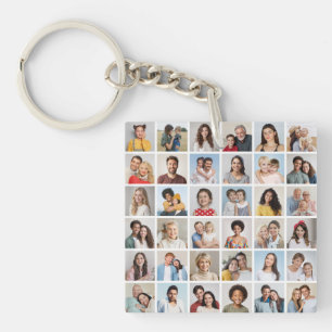 Erstellen Sie Ihre eigene 36 FotoCollage Schlüsselanhänger
