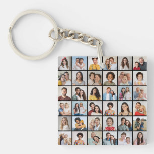 Erstellen Sie Ihre eigene 36 FotoCollage Schlüsselanhänger