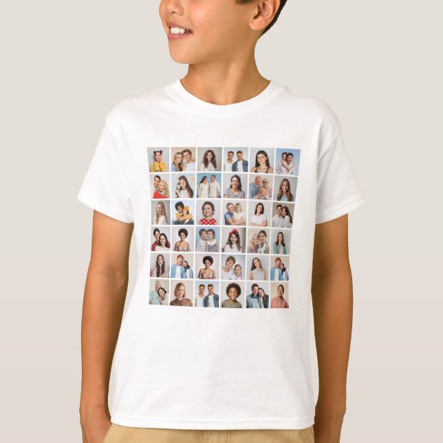 Erstellen Sie Ihre eigene 36 FotoCollage T-Shirt (Vorderseite)