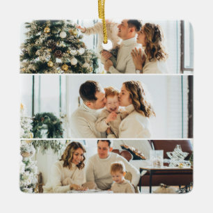 Erstellen Sie Ihre eigene 3-Foto-Collage Keramikornament