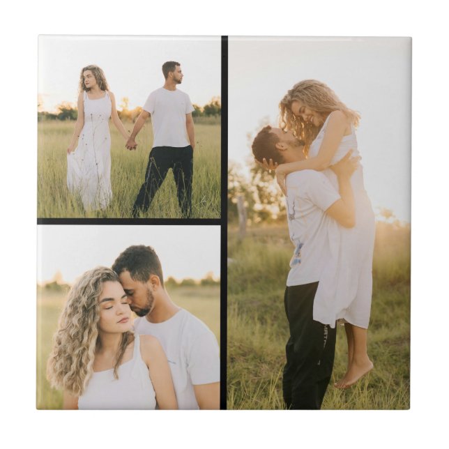 Erstellen Sie Ihre eigene 3 FotoCollage Fliese (Vorderseite)