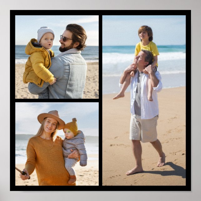 Erstellen Sie Ihre eigene 3 FotoCollage Poster (Vorne)