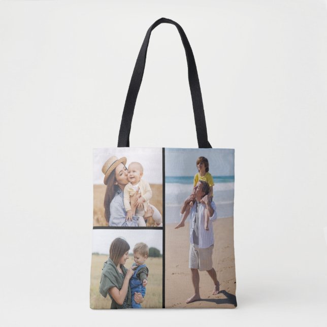 Erstellen Sie Ihre eigene 3 FotoCollage Tasche (Vorderseite)
