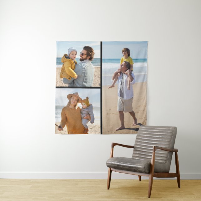 Erstellen Sie Ihre eigene 3 FotoCollage Wandteppich (Beispiel)