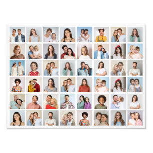 Erstellen Sie Ihre eigene 48 Foto Collage Foto Erw